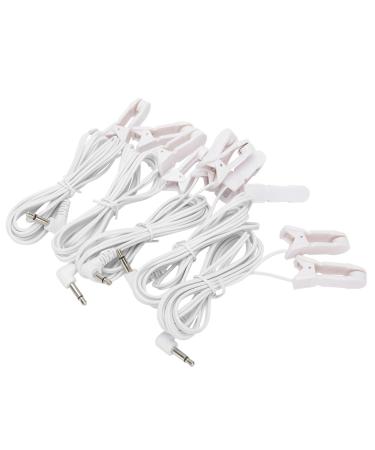 5 Pcs/Bag 3.5mm Ear Clip Electrode Cable for TENS Machine Physical Machine