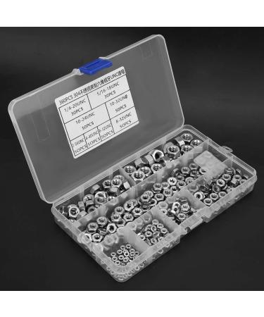Nuts Hex Nuts Stainless Steel 360pcs Stainless Steel Hex Nuts Coarse Thread American System UNC Nuts Fasteners - Buy Online on SooperMarket.com