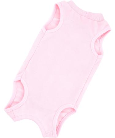 Ranphy Cat Recovery Suit for Abdominal Wounds or Skin Diseases Soft Cotton Surgical Recovery Shirt Breathable E-Collar Alternative After Surgery Home Indoor Anti Licking Clothes Pink M M(Chest:34cm Back:25cm Neck:24cm) pink - Buy Online on SooperMarket.com
