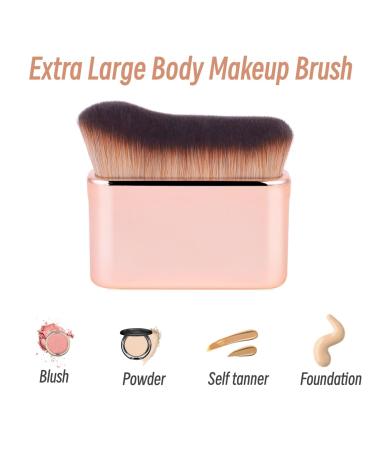 Self Tan Brush Kabuki - Best Body Makeup Brush for Self Tanner & Tanning Mousse | Liquid Foundation & Bronzer Applicator - Buy Online on SooperMarket.com