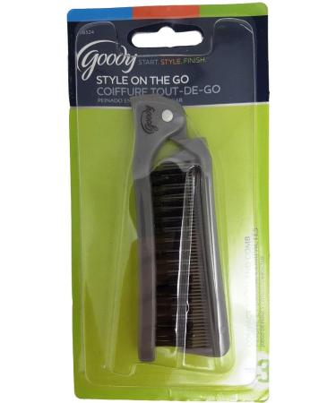 Goody 08524 Style On The Go Compact Brush and Comb Combo (Pack of 2) - Portable Hair Styling Solution for Purse, Pocket, or Tote Bag - Buy Online on SooperMarket.com