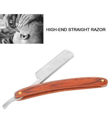 Professional Razor Shaving Knife | Straight Edge Barber Razor with Wooden Handle | Best Beard & Hair Cutting Tool for Barbers - Buy Online on SooperMarket.com