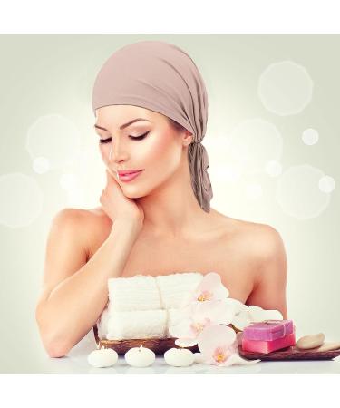 6-Piece Women's Pretied Head Scarves Cancer Turban Hat Set - Soft Color Headwear Collection - Buy Online on SooperMarket.com