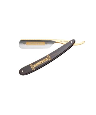 Dovo razor Bismarck - Carbon steel razor - 6/8 inch - round head - Space - whole hollow cut - Dovo Solingen barber knife black 1 piece (1 Pack)