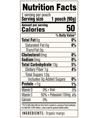 Golden Farms Mango Pouches - Pack of 12, 100% Pure Fruit, No Added Sugar, Vegan, Gluten-Free, Kosher, Organic Squeeze Pouch - 3.17oz Each - Buy Online on SooperMarket.com