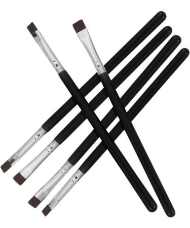 Baluue 24 Pcs Flat Eyebrow Brush Fine Eyeliner Brush Eye Brush Makeup Eye Lash Brush Black Wooden Handle - Buy Online on SooperMarket.com