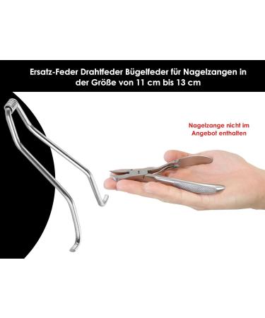 Stainless Steel Foot Nail Tongs Spare Spring - Replacement Wire Spring for 11-13 cm Nail Tongs | Essential Foot Care Accessory - Buy Online on SooperMarket.com