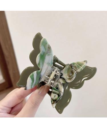 Limtula Double Layer Butterfly Acetate Hair Claw Hair Clip for Various Hairstyles Comfortable Hair Accessories Purple - Buy Online on SooperMarket.com
