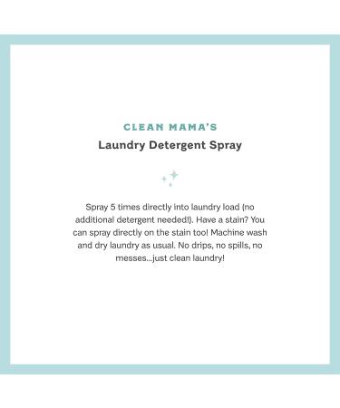 Clean Mama Laundry Detergent Spray & Pre-Treater - Eco-Friendly 2L Refill Box - 128+ Loads - Sensitive Skin Formula - HE Compatible - Buy Online on SooperMarket.com