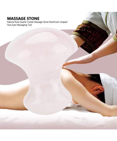 Rose Quartz Facial Mushroom Massager Tools | Sha Facial Stones for Glowing Skin - Shop Now - Buy Online on SooperMarket.com
