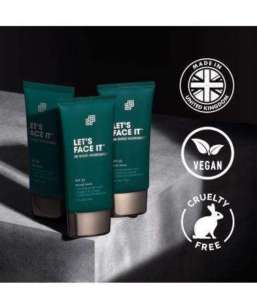 Shakeup Men's Tinted Moisturiser SPF25 Matte Finish Vegan Makeup 50ml - Light Shade - Buy Online on SooperMarket.com