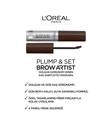 L'Or al Paris Plump & Set Brow Artist Mascara - 101 Blonde 5ml 3 Pack - International Shipping Available - Buy Online on SooperMarket.com