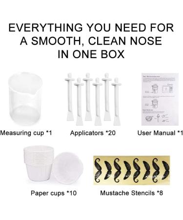Nose Hair Waxing Kit for Men & Women - 50g/1.67oz Nose Wax with 20 Applicators - Buy Online on SooperMarket.com