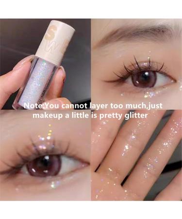 Korean Glitter Makeup Set: Go Ho Liquid Eyeshadow, Glitter Eyeliner, and Lip Gloss - White Pearl Shade for Women - Buy Online on SooperMarket.com