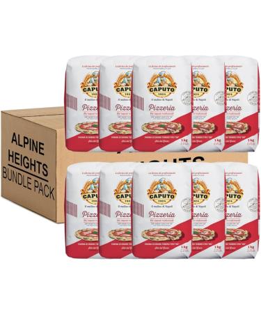 Alpine Heights Bundle Pack - Caputo Pizzeria Flour Premium Italian Type '00' Flour 1kg - Pack of 10