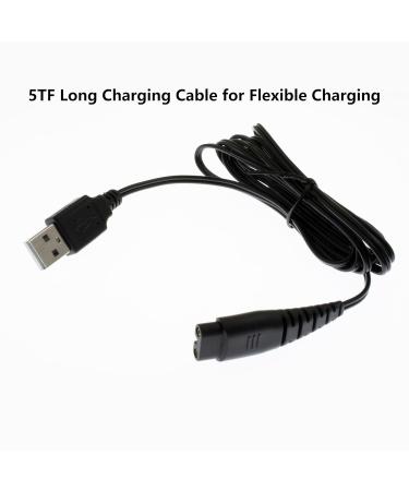 YiKaiEn USB Charger Cable for Hatteker Hair Trimmers - 5FT Power Cord Compatible with Models RFC-588 RFC-598 RFC-692 RFC-690 RSCX-7568 RFC-696 RSCX-9598 RFC-696B Electric Clippers - Buy Online on SooperMarket.com