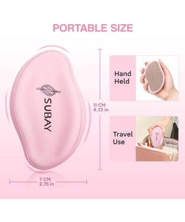 Subay Glass Foot File Callus Remover for Feet Foot Scrubber for Dead Skin Dry Cracked Feet Portable Pedicure Tools for Wet and Dry Feet - Buy Online on SooperMarket.com