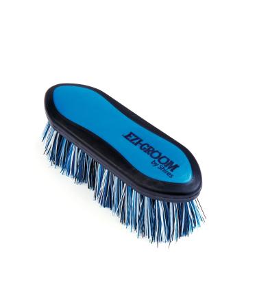 Shires 1484 Ezi-Groom Small Grip Dandy Brush Bright Blue