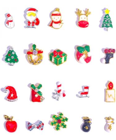 2 Boxes Christmas Nail Stickers Reindeer Nail Charm Santa Nail Charms Xmas Enamel Charm Christmas Flatbak Snowman Manicure Charms Christmas Nail Rhinestones 3d Miniature Pan Alloy - Buy Online on SooperMarket.com
