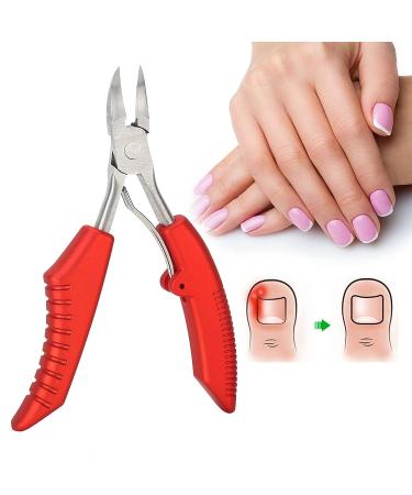 Men's Toenail Cuticle Scissors & File Set for Softening Skin - Red - Buy Online on SooperMarket.com
