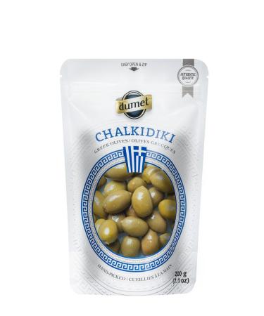 Dumet Chalkidiki Greek Green Olives with Pit 200g
