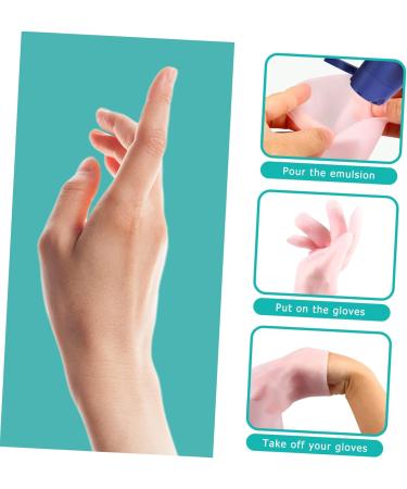 PLAFOPE 1 Pair Moisturizing Gloves Hands Care Cracked Hand Gloves Hand Moisturizer Exfoliating Hand Masks Hands Beauty Masks Moisture Gel Gloves Overnight Gloves for Dry Hands - Sebs 21.5X11.5cm - Buy Online on SooperMarket.com