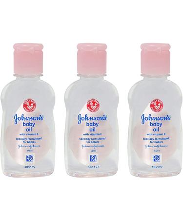 Johnson's Baby Massage Oil, 50 ml / 1.7 FL Oz - 3 Pack