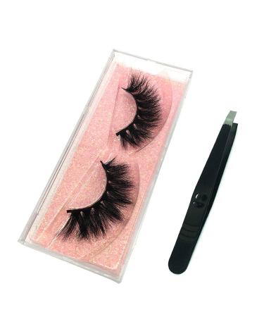 GOO GOO 16mm Bushy Siberian Mink Fur False Eyelashes - Handmade 3D Natural Soft Curl Fake Lashes - Reusable Makeup Eyelashes - 1 Pair - Buy Online on SooperMarket.com