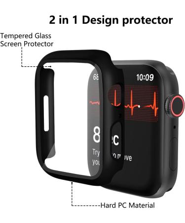 Haojavo 12 Pack Case for Apple Watch Series 8 & 7 45mm with Tempered Glass Screen Protector - Ultra-Thin Scratch Resistant Bumper Cover 12 Pack - Buy Online on SooperMarket.com