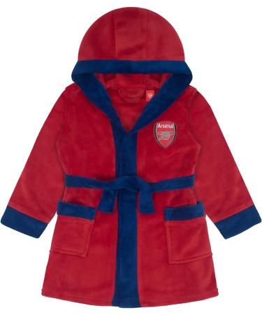 Arsenal FC Baby Fleece Hooded Bathrobe - Official Merchandise for Ages 2-3 Years - Red Gift - Buy Online on SooperMarket.com