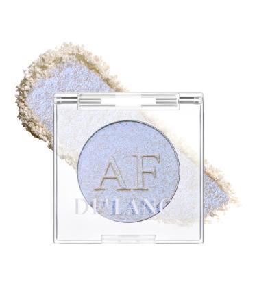 Duochrome Face Highlighter Makeup Chameleon Holographic Highlighter Mineral Powder for Face Body Waterproof Blue Purple Glowing Iluminadores de maquillaje with Shine Silky Smooth Highlighting 05 Blue to Purple #05