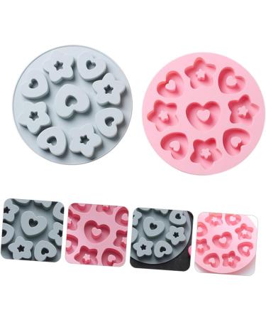Zerodeko 2pcs Donut Mold Silicone Molds Heart Decor Heart Cake Pan Heart Pudding Mold De para Gelatinas Biscuits Mold Biscuits Mould Fondant Mold Fudge Food Supplement Box Silica Gel Baby 20.5X20.5X2CM - Buy Online on SooperMarket.com