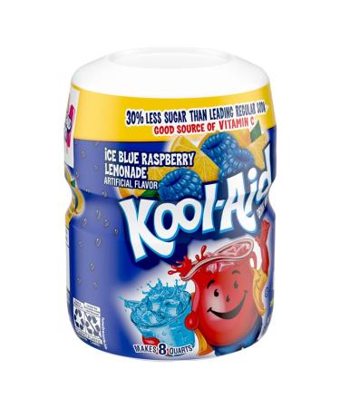 Kool Aid Ice Blue Raspberry 567g 8 Quarts Pack of 1