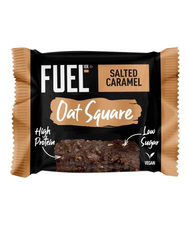 FUEL10K High Protein On The Go Salted Caramel Oat Squares - 12x50g