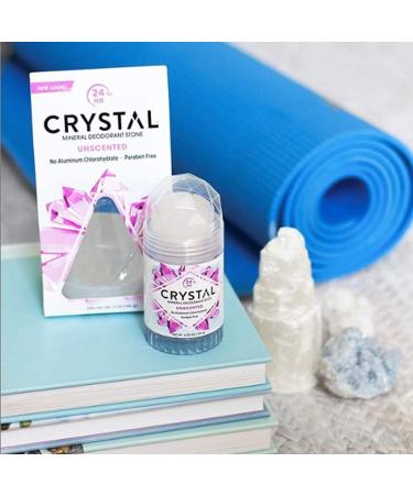 CRYSTAL Mineral Deodorant Stick - Unscented 24-Hour Odor Protection - Aluminum & Paraben Free - 4.25 oz (2 Pack) - Buy Online on SooperMarket.com