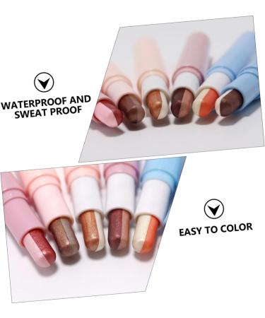 Healeved 2pcs Eye Shadow Stick Makeup Eyeshadow Pen Eye Shadow Cosmetic Glitter Eye Shadow Blue Plastic - Buy Online on SooperMarket.com