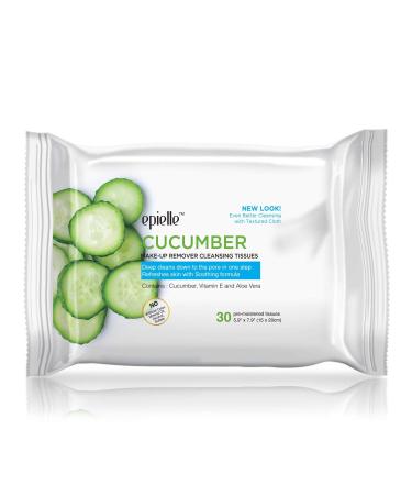Epielle Make-Up Remover Cloths 30ct 6 Pack - Cleanse Dirt, Oil, Makeup & Mascara. Watermelon, Cucumber, Vitamin C - Beauty Gifts - Buy Online on SooperMarket.com