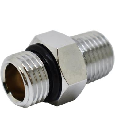Scuba Choice Diving Male 9/16-18 to Male 1/4 NPT Adaptor - Silver - Buy Online on SooperMarket.com