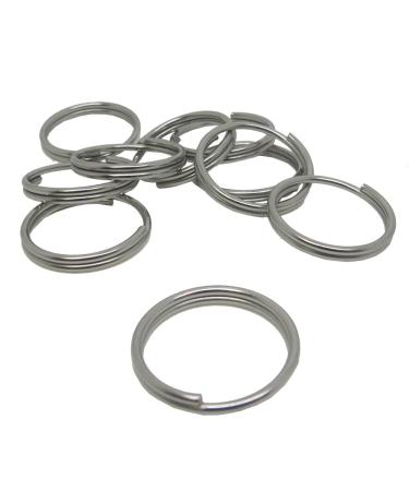 Scuba Diving 24mm Stainless Steel 1.6mm Split Ring for BCD attachment 10pc