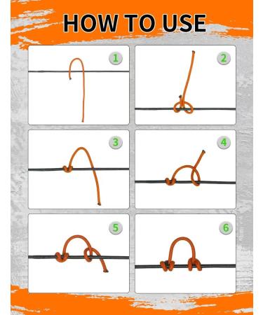 THREE ARCHERS Archery D Loop Rope Pack - 2 Orange/Black Buckle Release Nocking Loops for Compound Bow - Bowstring Serving Thread Included (Pack of 3) - Buy Online on SooperMarket.com