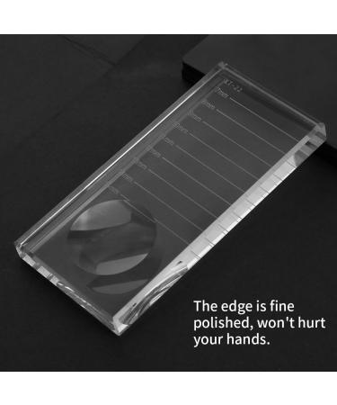 Buy Crystal Glass Eyelash Pallet - Durable Transparent Adhesive Holder for Extensions & Makeup - Buy Online on SooperMarket.com