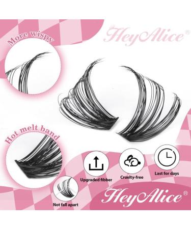 Buy Wispy Lash Clusters | 30D & 40D Individual Eyelash Extensions - 320 Pcs D Curl 9-16mm by HeyAlice - Buy Online on SooperMarket.com