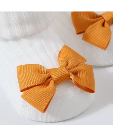 JSGHGDF Headbands Socks Set Elastic Hair Bands with Headwear Stylish Baby Knitted Socks for Newborns & Toddlers Yellow - Buy Online on SooperMarket.com