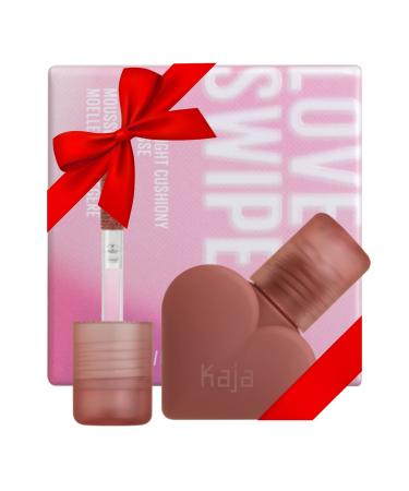 Kaja Lip Mousse - Love Swipe | with Raspberry Seed Oil and Vitamin E, Buildable, Blendable, Moisturizing, Velvet Finish, 03 Everygirl, 0.22 Oz (5 shades)