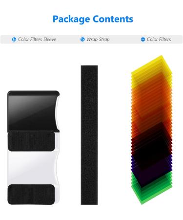 Neewer 35PCS Square Color Gel Filter Kit for Speedlite Flashes - Universal Compatibility - Buy Online on SooperMarket.com