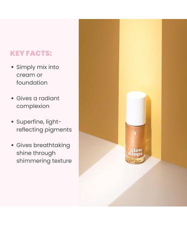 Venicebody Golden Glow Drops | Niacinamide Highlighter & Bronzer for Fresh Complexion (30ml) - Non-Self Tan Slightly Shimmering Liquid - Buy Online on SooperMarket.com