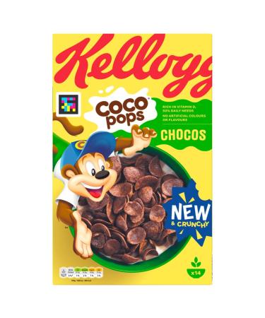 Kellogg's Coco Pops Chocos Chocolate Breakfast Cereal 430g