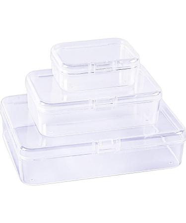 LJY 28-Piece Mini Plastic Storage Containers with Lids - Clear - Ideal for Small Items and Craft Projects - Buy Online on SooperMarket.com