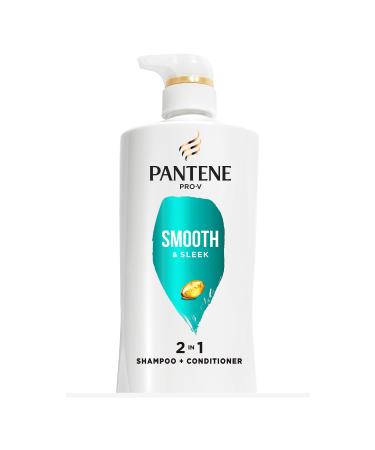 Pantene Pro-V Smooth & Sleek 2 in 1 Shampoo & Conditioner 17.9 fl oz Pump Bottle