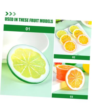 Alipis 6pcs Artificial Lime Simulation Fruits Simulated Fruit Model Faux Lemon Slices Lemon Slices for Soap Lifelike Lemon Props Lemon Slices Artificial Ornament Filling Orange Slices Pvc - Buy Online on SooperMarket.com
